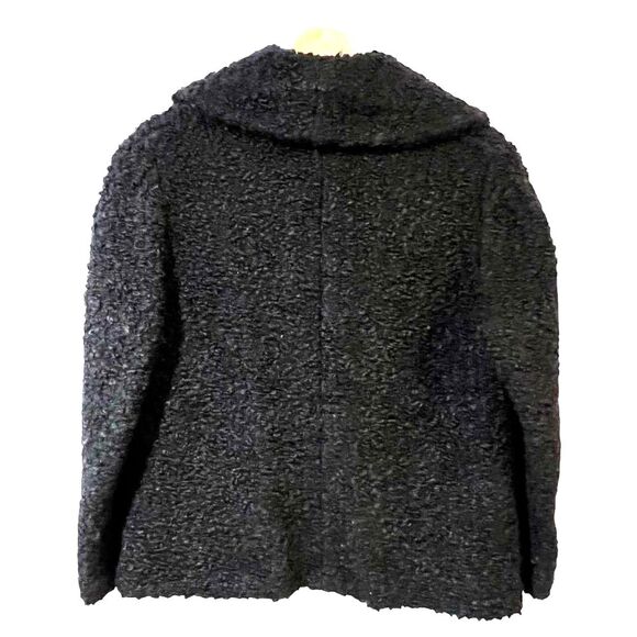 Vintage Faux Persian Lamb Fur Jacket Made in USA Union Label Grandmacore - Picture 2 of 7